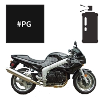 Peinture en spray triumph jet black 955 sprint rs 2001-2003