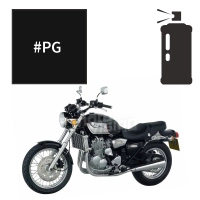 Peinture en spray triumph jet black 900 adventurer 1998-2001