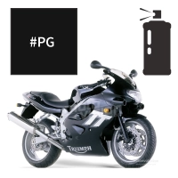 Peinture en spray triumph jet black tt 600 2002-2003