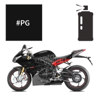 Peinture en spray triumph jet black 675 daytona & daytona r 2007-2016