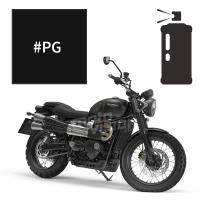 Peinture en spray triumph jet black 900 street scrambler 2018