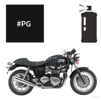 Peinture en spray triumph jet black 900 thruxton 2004-2010