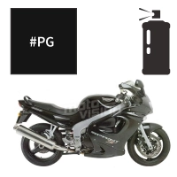 Peinture en spray triumph jet black 955i sprint st 1999-2000