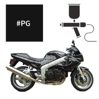 Peinture triumph jet black 955 sprint rs 2001-2003