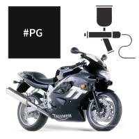 Peinture triumph jet black tt 600 2002-2003