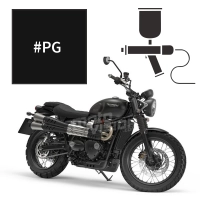 Peinture triumph jet black 900 street scrambler 2018