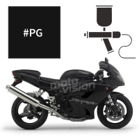 Peinture triumph jet black 955i daytona 1999/2003-2006