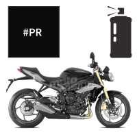 Peinture en spray triumph phantom black pearl 675 street triple 2011-2016