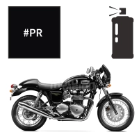 Peinture en spray triumph phantom black pearl 900 thruxton 2011-2014