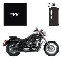 Peinture en spray triumph phantom black pearl 865 bonneville america 2007-2009