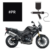 Peinture triumph phantom black pearl 800 tiger 2011-2014