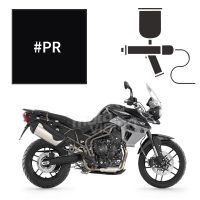 Peinture triumph phantom black pearl 800 tiger xr 2016