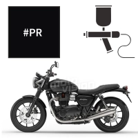 Peinture triumph phantom black pearl 900 street twin 2016-2018