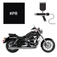 Peinture triumph phantom black pearl 865 bonneville america 2007-2009