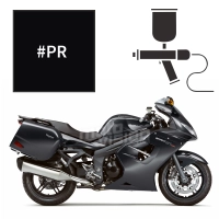 Peinture triumph phantom black pearl 1050 sprint gt 2012-2014