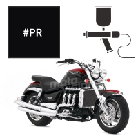 Peinture triumph phantom black pearl 2300 rocket iii classic 2007