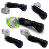 Paire de reposes pieds racing avec adaptateur d'angle