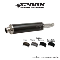 Echappement spark ducati 851 strada 900ss 1991-1995 modèle rond / finition titane / la paire / position basse