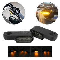 Clignotants led custom sous commodos noir lentille claire - avants