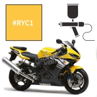 Peinture tricouche yamaha reddish yellow cocktail 1 extreme yellow r6 2003-2004 2008