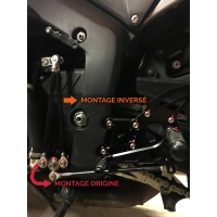 Commande reculée kalyosa pour kawasaki zx10 2006-2007