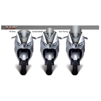 Bulle double courbure avec masque zero gravity triumph sprint gt 2011-2013 avec masque