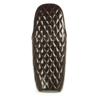 Selle brune café racer cuir universelle