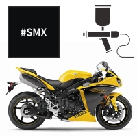 Peinture yamaha midnight black metallic r1 2005-2012