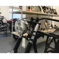 Phare universel plastique chromé "3 eyes" led