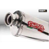 Pot gpr tri-ovale inox - homologué  - suzuki gsx 1250 fa 2009/14