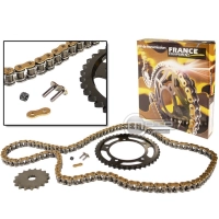 Kit chaine france équipement, aprilia rs4 '11/16 16x42, chaine ms420 - couronne acier