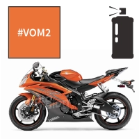 Peinture tricouche en spray yamaha vivid orange pearl 2 r6