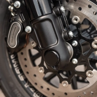 Ensemble de couvercles d'essieu avant softail m8 2018  2025 pour ensembles de fourches inversées/à l'envers