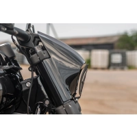 Grille de phare softail fat bob fxfb fxfbs série "aggressor" 2018-2025, grille