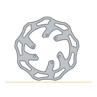 Disque de frein arrière type wave fe.y413v