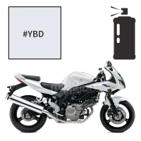 Peinture tricouche en spray suzuki glass splash white sv 650 s 2010