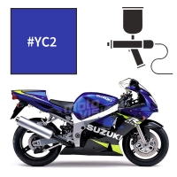 Peinture suzuki candy grand blue pearl gsxr 600 2001-2002