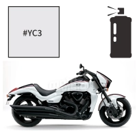Peinture tricouche en spray suzuki pearl glass white intruder m1800r boss 2016