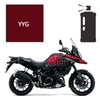 Peinture tricouche en spray suzuki candy daring red 1000 v-storm 2019