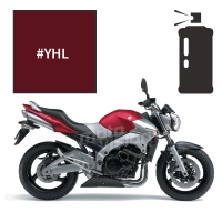 Peinture tricouche en spray suzuki candy bordeaux/sonoma red 600 gsr 2007