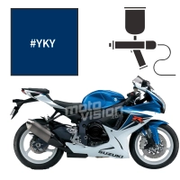Peinture tricouche suzuki pearl vigour blue (candy) 600 gsx-r 2016 30th anniversary ed.