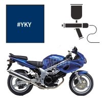Peinture tricouche suzuki pearl vigour blue (candy) sv 650 s 2007-2008
