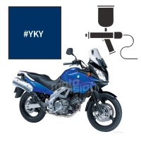 Peinture tricouche suzuki pearl vigour blue (candy) 650 v-strom 2005-2008/2013-2014