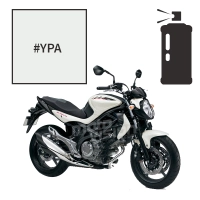 Peinture tricouche en spray suzuki pearl mirage white 650 gladius 2009/2012