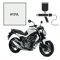 Peinture tricouche suzuki pearl mirage white 650 gladius 2009/2012