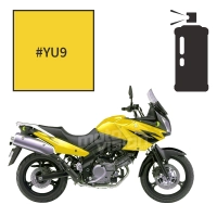 Peinture tricouche en spray suzuki pearl orpiment yellow 650 v-strom 2003