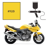 Peinture tricouche suzuki pearl orpiment yellow 600 gsf bandit n/s 2003