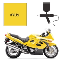 Peinture tricouche en spray suzuki pearl orpiment yellow 600 gsx-f 2003-2004