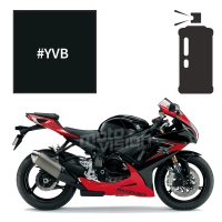 Peinture en spray suzuki glass sparkle black 750 gsx-r 2011-2014