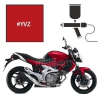 Peinture tricouche suzuki pearl mira red sfv 650 gladius 2010